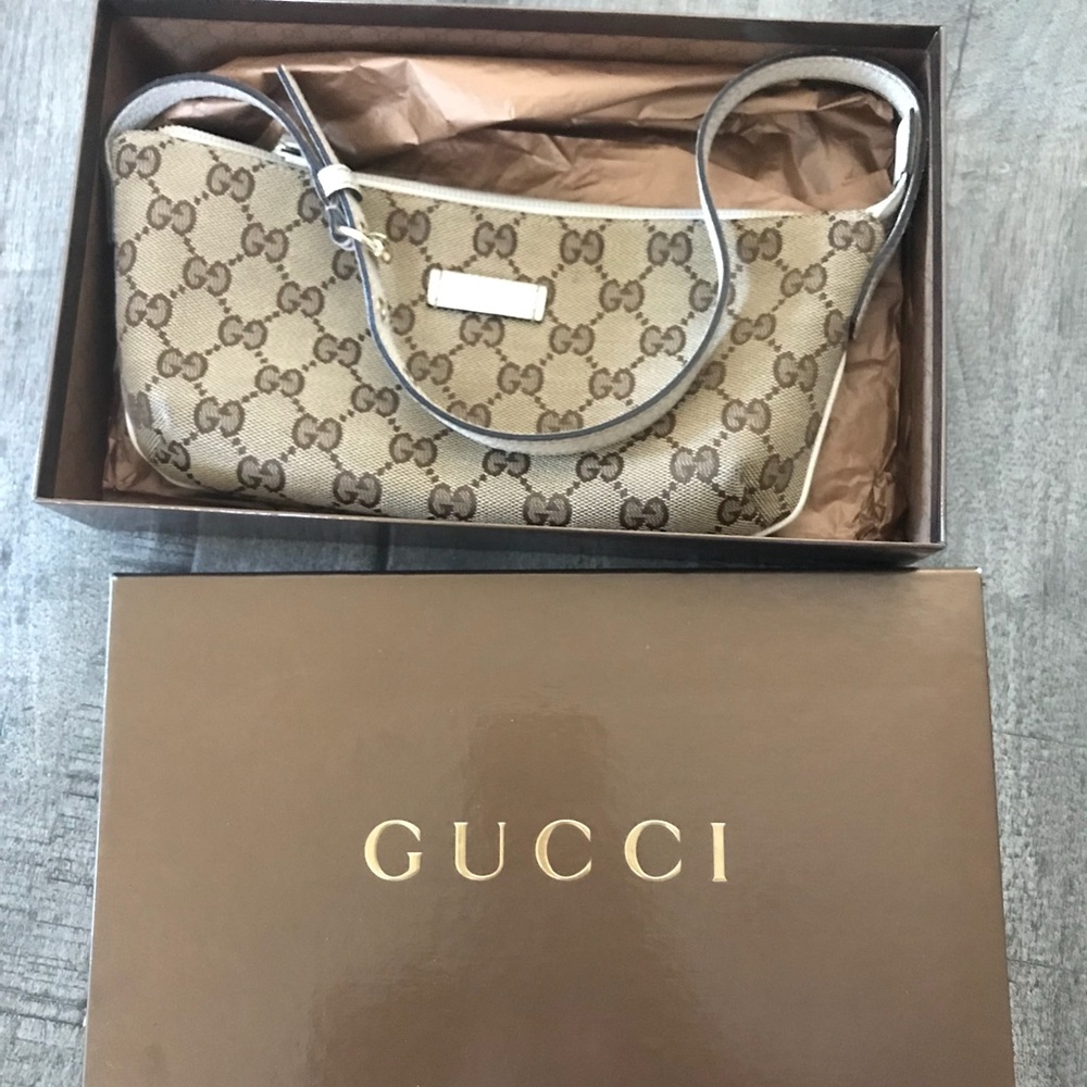 SOLD!!!  Authentic rare Gucci GG small pouchette